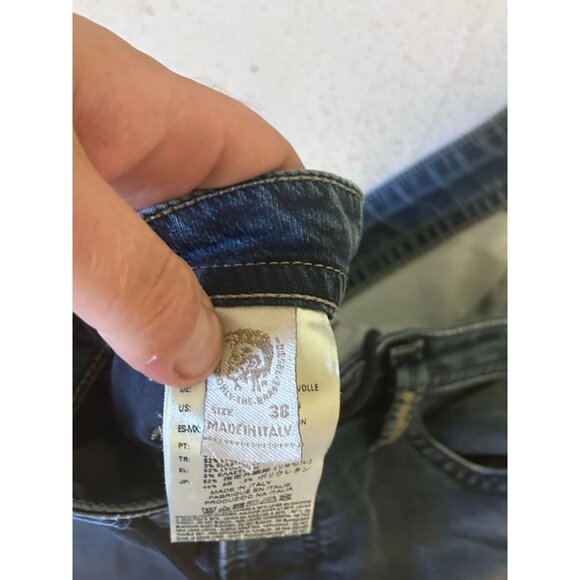 Men's Distressed Blue Jeans - Picture 4 of 9